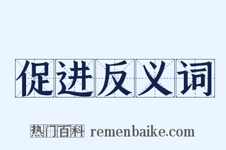 促进反义词是什么意思的图片